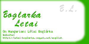 boglarka letai business card